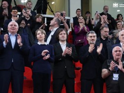 Prime Minister of Georgia Irakli Kobakhidze, together with President Mikheil Kavelashvili and members of the Cabinet of Ministers, attended the game of national teams of Georgian and Bosnia and Herzegovina