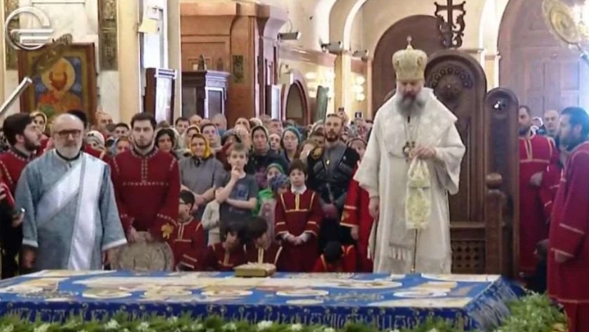 სამების საკათედრო ტაძარში გარდამოხსნის წესი შესრულდა