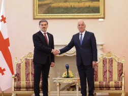 Georgian President Mikheil Kavelashvili held a meeting with Armenian President Wahagn Khachaturian