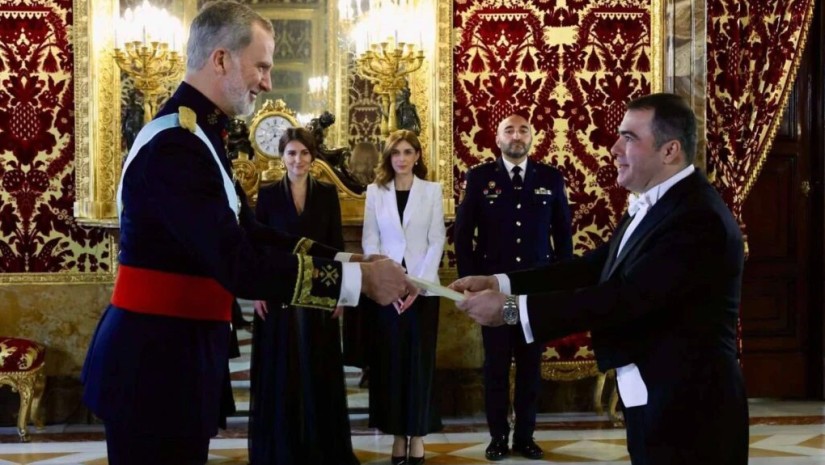 ალექსანდრე ჭკუასელმა ესპანეთის მეფეს, ფელიპე VI-ს რწმუნებათა სიგელები გადასცა