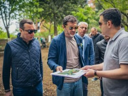 ყიფშიძის ქუჩაზე არსებული შარტავას სახელობის სკვერის რეაბილიტაცია დაიწყო