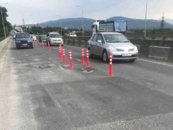 On the Aragvi River Bridge, due to restoration works, traffic will be restricted at night