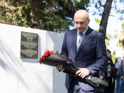 Sulkhan Tamazashvili paid tribute to the memory of those killed in World War II