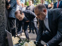 The Defense Minister paid tribute to the memory of those killed in World War II
