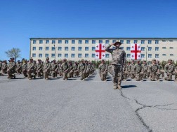 The recruits took a military oath in Akhalkalaki