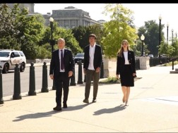 According to the United National Movement's press office, Nikoloz Saakashvili is also in the delegation of the United National Movement, along with party leaders