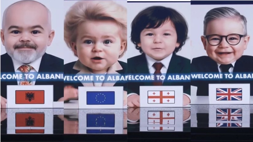 ლიდერების ბავშვობის გამოსახულებების ვიდეოკოლაჟი