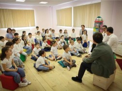 Soso Giorgadze presented tales created on the subject of intellectual property in Tbilisi kindergartens