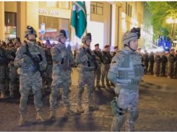 The preparation of the event scheduled for May 26 began - the first rehearsal of the Georgian Defense Forces was held at Freedom Square