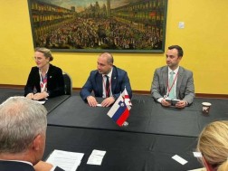 საქართველოს პარლამენტის დელეგაცია სლოვენიის წარმომადგენლებს შეხვდა
