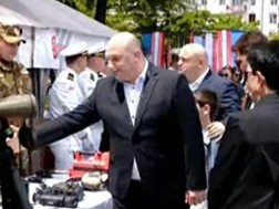 Aleksandre Darakhvelidze: Here is a mock driving test, presented by a chemical show, a mock checkpoint and a safe city, a technique exhibited