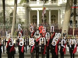 On the occasion of Independence Day, throughout Georgia, at 17:10 Georgia's anthem was voiced
