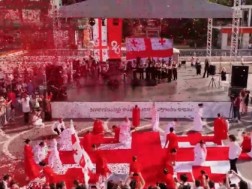 Georgia's Independence Day was particularly celebrated in Rustavi