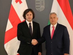 Irakli Kobakhidze met Victor Orban in Budapest