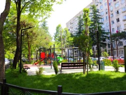 Gldani district administration arranged a square instead