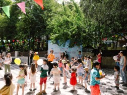 An entertainment event was held at Sulkhan-Saba Square on International Children's Day