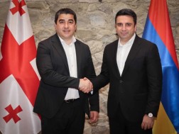 Shalva Papuashvili hosts the President of the National Assembly of Armenia in Telavi