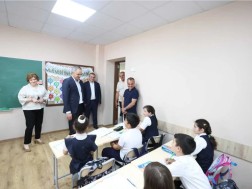 Alexander Tsuladze opened two newly rehabilitated public schools in Kvemo Kartli region