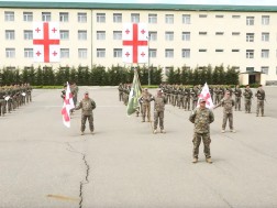 The recruits of contracted military service in Akhalkalaki took the military oath