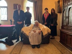 The Minister of Internal Affairs visited the Catholicos-Patriarch of All Georgia with his family