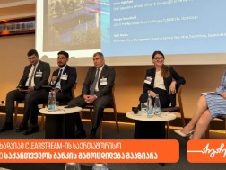 Elene Tskhadaia spoke about the experience of the Bank of Georgia's Regional Stock Markets at the Clearstream International Summit