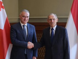 საქართველოს იუსტიციის მინისტრი პაატა სალია ბუდაპეშტში უნგრეთის შინაგან საქმეთა მინისტრ შანდორ პინტერს შეხვდა