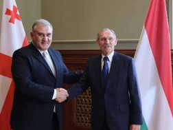 მიხეილ სარჯველაძე ბუდაპეშტში შანდორ პინტერს შეხვდა