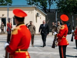 Irakli Chikovani congratulated military police officers on a professional day