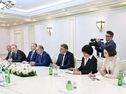 საქართველოს პარლამენტის დელეგაციის წევრები აზერბაიჯანის მილი მეჯლისის თავმჯდომარეს შეხვდნენ