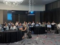 Veterans of the National Food Agency, along with European and Asian counterparts, discuss wildlife health supervision methods