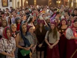 ილია II-ის ლოცვა-კურთხევით, მეუფე შიომ აბიტურიენტები დალოცა