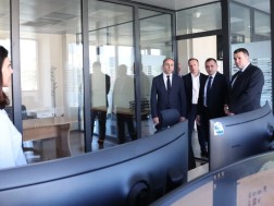 Geka Geladze visited the Ministry of Expert-Criminalistics Department with Giorgi Butkhuz