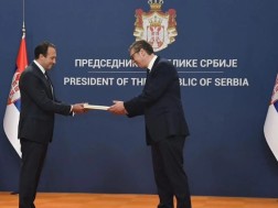 საბერძნეთსა და სერბეთის რესპუბლიკაში საქართველოს საგანგებო და სრულუფლებიანმა ელჩმა სერბეთის პრეზიდენტს რწმუნებათა სიგელები გადასცა