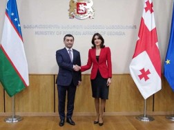 Maka Bochorishvili met with Uzbek counterpart, who is on his first official visit to Tbilisi