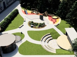The so -called Mtatsminda district Stella's garden rehabilitation has begun