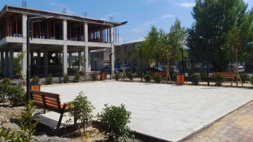 ასასვენებელი სივრცის მოწყობა მიმდინარეობს