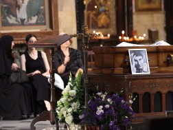 A civil funeral is under Eldar Shengelaia in Zion Cathedral