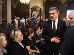 Mikheil Kavelashvili was at Eldar Shengelaia's civil funeral