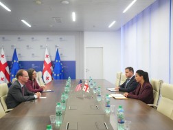 US Embassy: Acting Ambassador Personnel Meeting Minister of Economy and Sustainable Development Kvrivishvili to discuss economic ties between our countries