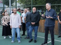 Zakaria Tsiklauri, a majoritarian candidate for the Georgian Dream, met with the inhabitants of African settlement