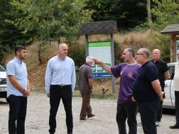 State Representative in Samtskhe-Javakheti Zaal Gelashvili visited the infrastructure projects in Borjomi with the First Deputy, Giorgi Kochiashvili, Deputy Mayor of Borjomi, Giorgi Tabatadze