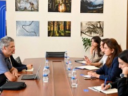 Maia Bitadze met with the Director of the Caucasus Regional Environmental Center and International Expert of Circular Economy Project
