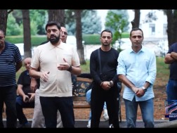 The majoritarian candidate of the Lilo-Orkhevi district had pre-election meetings in Tbilisi City Council