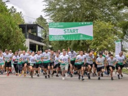 A charity marathon was held in support of the wounded-crushed military