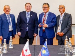 Nikoloz Samkharadze held meetings in the Malaysian Parliament