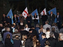 Bolnisi mayoral candidate Zamuri Chitava met with the city's population within the election campaign