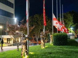 On the day of the fall of Sokhumi, the state flag landed on the building of the Ministry of Defense