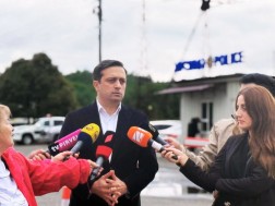 On September 27, 2025, on the day of the fall of Sokhumi, the Public Defender came to the Enguri Bridge