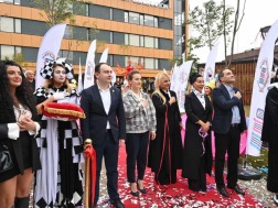 Mariam Lashkhi and Giorgi Chakvetadze attended the opening event of the New Generation campuses