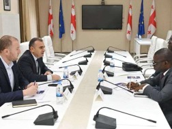 Officers of Ghana Administration held meetings in the legislative body of Georgia